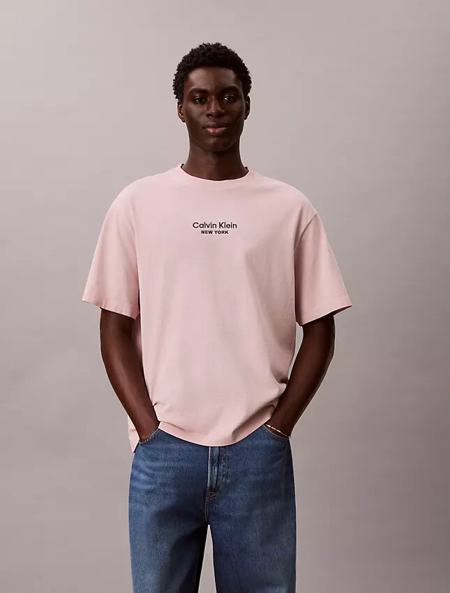 Faded Dye Logo Graphic Classic Crewneck T-Shirt Faded Dye Logo Graphic Classic Crewneck T-Shirt