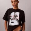 Faded Script Logo Graphic Boxy T-Shirt
