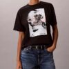 Faded Script Logo Graphic Boxy T-Shirt
