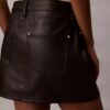 Faux Leather 5-Pocket Mini Skirt Faux Leather 5-Pocket Mini Skirt