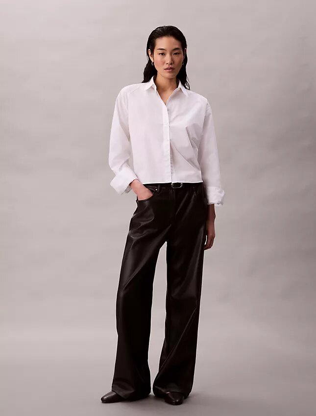 Faux Leather 5-Pocket Pants Faux Leather 5-Pocket Pants