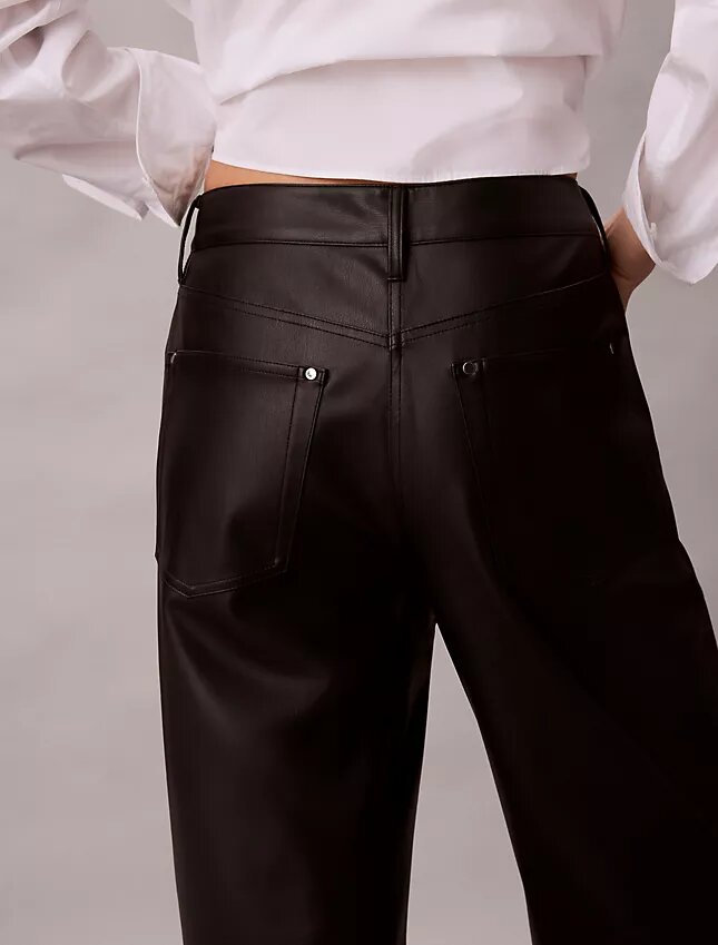 Faux Leather 5-Pocket Pants Faux Leather 5-Pocket Pants