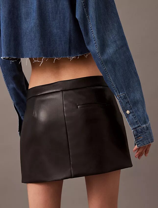 Faux Leather Miniskirt Faux Leather Miniskirt