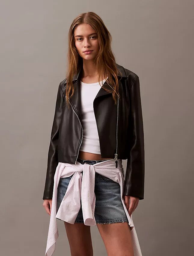 Faux Leather Moto Jacket Faux Leather Moto Jacket