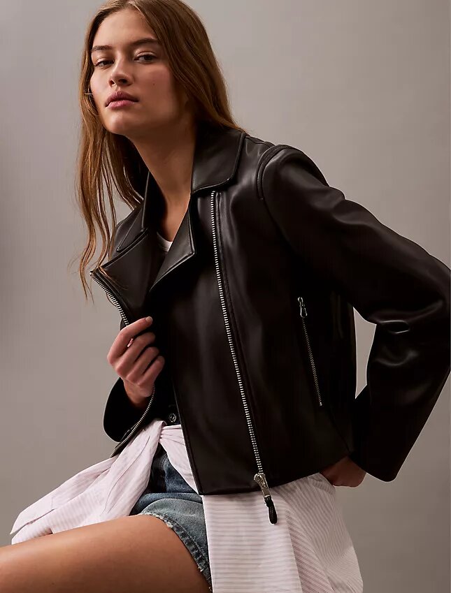 Faux Leather Moto Jacket Faux Leather Moto Jacket