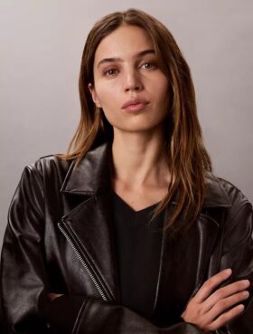 Faux Leather Moto Jacket