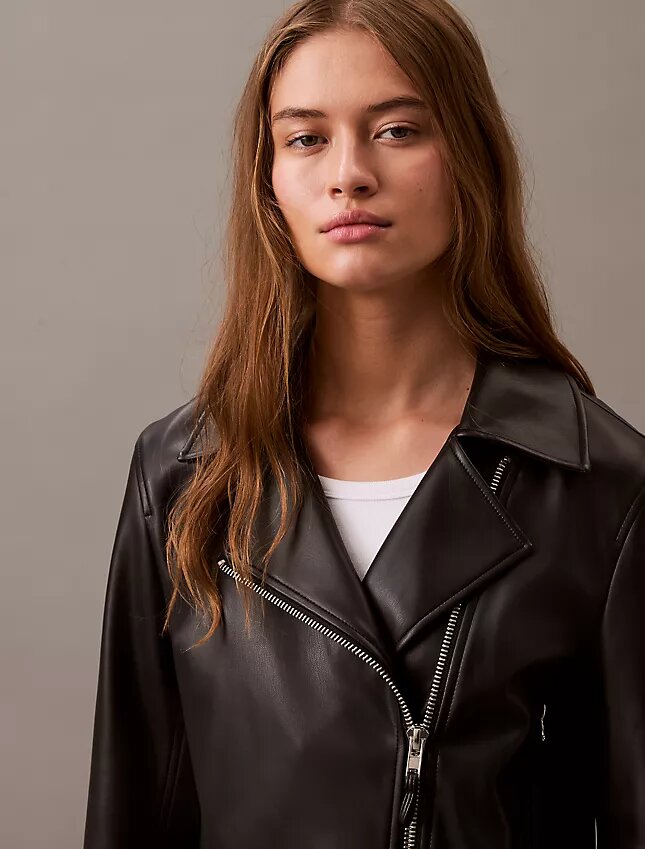 Faux Leather Moto Jacket Faux Leather Moto Jacket