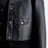 Faux Leather Shirt Jacket Faux Leather Shirt Jacket