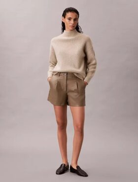 Faux Leather Shorts