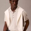 Fine Knit Lyocell Blend Polo Shirt Fine Knit Lyocell Blend Polo Shirt
