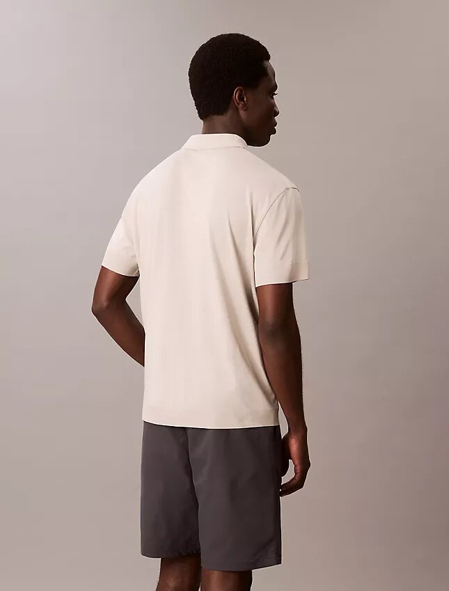 Fine Knit Lyocell Blend Polo Shirt Fine Knit Lyocell Blend Polo Shirt
