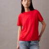 Fine Knit Mock Neck T-Shirt