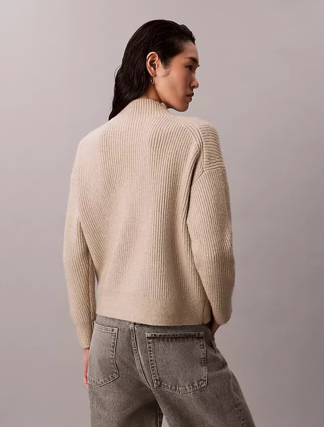 Fine Rib Relaxed Turtleneck Sweater Fine Rib Relaxed Turtleneck Sweater