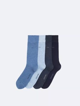 Flat Knit Logo 4-Pack Dress Socks Flat Knit Logo 4-Pack Dress Socks