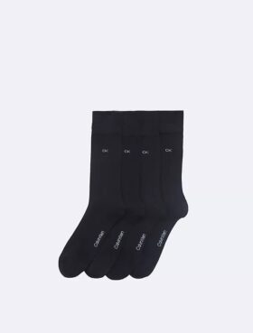 Flat Knit Logo 4-Pack Dress Socks Flat Knit Logo 4-Pack Dress Socks