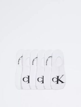 Flat Knit Monogram 6-Pack Liner Socks