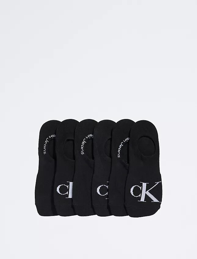 Flat Knit Monogram 6-Pack Liner Socks Flat Knit Monogram 6-Pack Liner Socks
