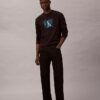 Fleece Layered Monogram Graphic Sweatshirt