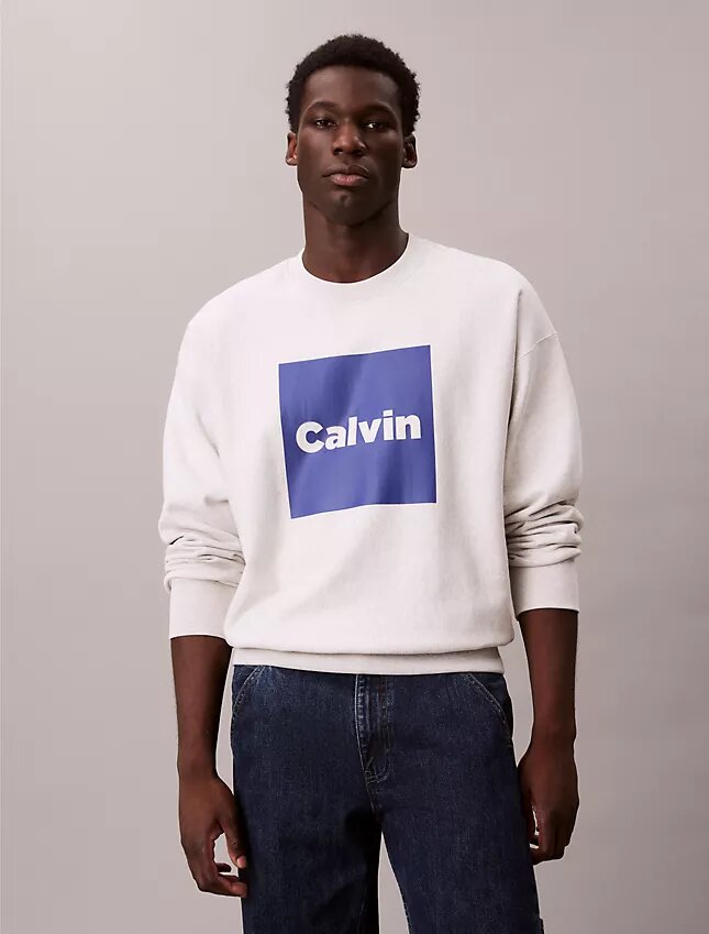 Fleece Logo Graphic Relaxed Sweatshirt Fleece Logo Graphic Relaxed Sweatshirt