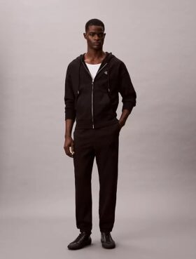 Fleece Monogram Patch Joggers