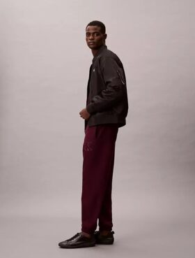 Fleece Monogram Patch Joggers