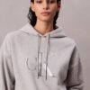 Fleece Sequin Monogram Relaxed Hoodie Fleece Sequin Monogram Relaxed Hoodie