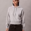 Fleece Sequin Monogram Relaxed Hoodie Fleece Sequin Monogram Relaxed Hoodie