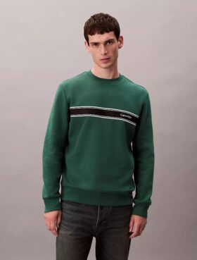 Fleece Stripe Classic Sweatshirt