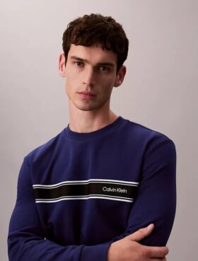 Fleece Stripe Classic Sweatshirt