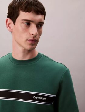 Fleece Stripe Classic Sweatshirt