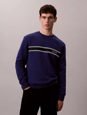 Fleece Stripe Classic Sweatshirt