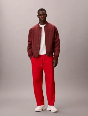 Fleece Velvet Monologo Sweatpants