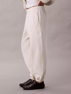 Fleece Velvet Monologo Sweatpants