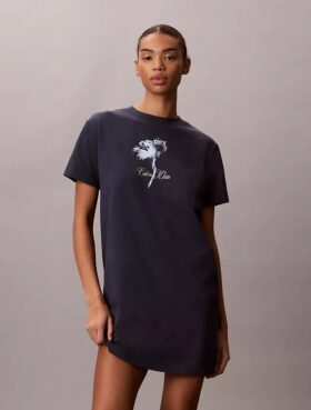 Floral Graphic Mini T-Shirt Dress Floral Graphic Mini T-Shirt Dress