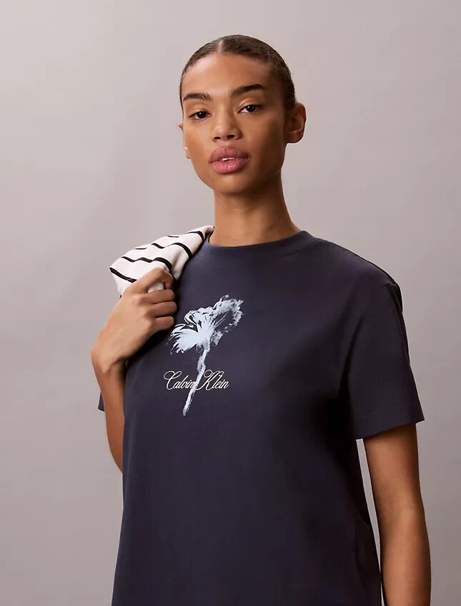 Floral Graphic Mini T-Shirt Dress Floral Graphic Mini T-Shirt Dress