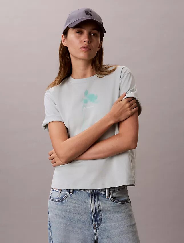 Floral Logo Graphic Boxy T-Shirt Floral Logo Graphic Boxy T-Shirt
