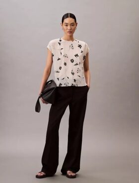 Floral Print Smocked Top