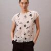 Floral Print Smocked Top