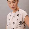Floral Print Smocked Top
