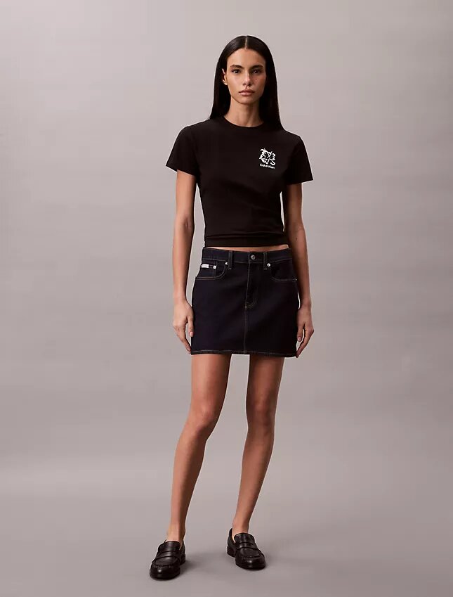 Flower Logo Graphic Slim T-Shirt Flower Logo Graphic Slim T-Shirt