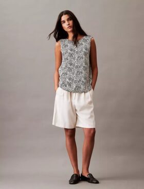 Flowing Printed Sleeveless Top
