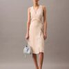 Flowing Stripe Midi Wrap Dress Flowing Stripe Midi Wrap Dress