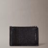 Foil Embossed Logo Zip Card Case Foil Embossed Logo Zip Card Case