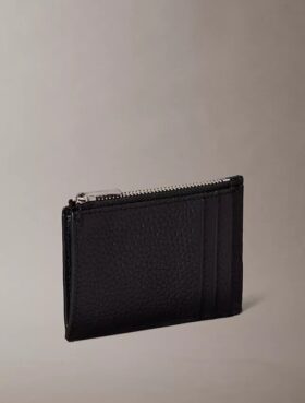 Foil Embossed Logo Zip Card Case