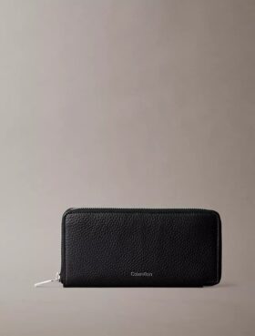 Foil Embossed Logo Zip Wallet Foil Embossed Logo Zip Wallet