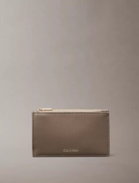 Foil Logo Double Zip Card Case