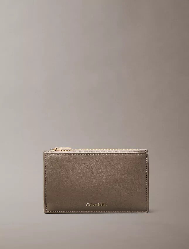 Foil Logo Double Zip Card Case Foil Logo Double Zip Card Case