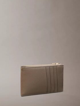 Foil Logo Double Zip Card Case