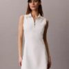 French Terry 1/4 Zip Sleeveless Dress French Terry 1/4 Zip Sleeveless Dress