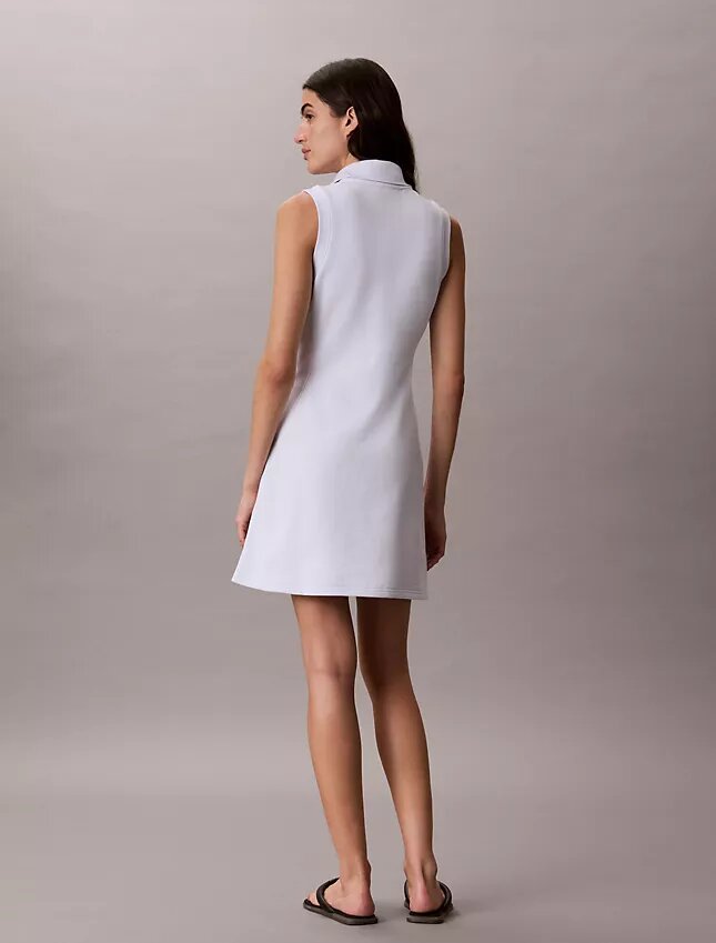 French Terry 1/4 Zip Sleeveless Dress French Terry 1/4 Zip Sleeveless Dress